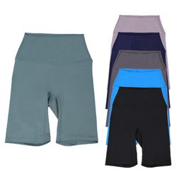 LL Sports Shorts Hotty Hot rápido seco transpirable ALTA DE TRABAJO DE TRABAJO DE TRABAJO DE CINTURA ENTRADA DE ALTA DE ALTA DE ASPERA DE YOGA DUPES DESPUÉS