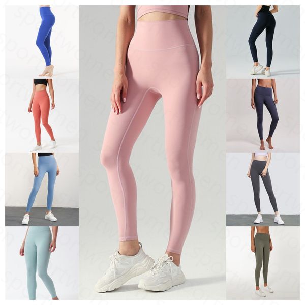 LL pantalons de survêtement concepteur danse jogger sport Fitness collants femmes aligner Leggings sans couture taille haute extensible façonnage pantalon