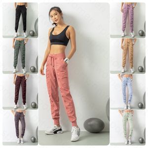 LL pantalons de survêtement leggings pour femme designer Pantalons de jogging Pantalons de survêtement amples Fitness pour femmes Courir Stretch Minceur Pieds Pantalons de survêtement