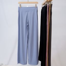 LL Throwback Pantaloni da Yoga a Gamba Larga per Donna Pantaloni del Pigiama Comodi a Vita Alta con Tasche Pantaloni Sportivi Palazzo Lounge con Coulisse