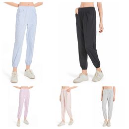 LL Women Athletic Jogger Pants Running Track Trackout Sweatpants Lichtgewicht snel droge jogging wandelen Active Walk Sports Pant