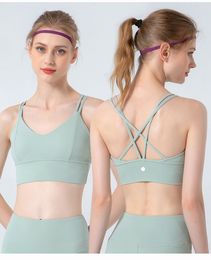 ll dames Nieuw sportvest met wolkenkruising en dunne yoga-bh voor afslanken, sexy en mooie rug