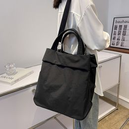 Ll dames mode casual tas opslag grote tas nylon fabric handtas student klasse een schouder crossbody tas canvas