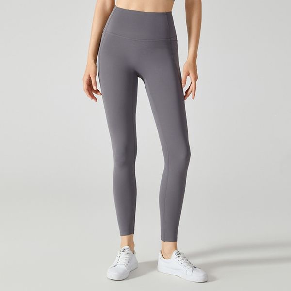 LL Pantalon de Yoga en Velours pour Femmes Automne/Hiver avec Taille Haute, Collants d'exercice serrés et Chauds, Pantalon de Sac à Poignets latéraux