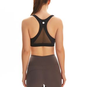 ll femmes sport hauts de soutien-gorge Cew cou Fintness débardeur gilet maille dos entraînement respirant haut croisé femme C2927