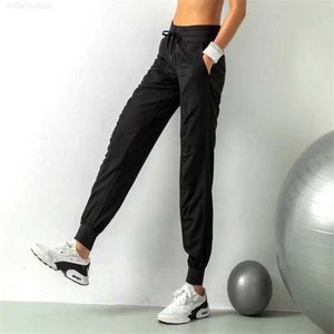 Ll femmes Yoga Jogging pantalon lâche pantalons de survêtement femmes Fitness sport Joggers course Stretch minceur pieds sueur 2023x1co