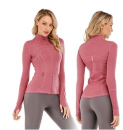 LL veste de yoga pour femmes 2024 définir entraînement Sport manteau Fitness veste Sport séchage rapide vêtements de Sport haut solide fermeture éclair sweat Sportwear vente chaude LU-088