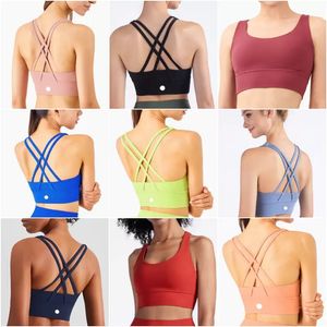 LL-WX1249 Women Yoga Outfits Zomer Vest Girls Running Sport Bra Ladies Casual volwassen mouwloze sportkleding Gymoefening Fitness Draag Elasticiteit