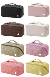 LL-YDPF43 bolsas de maquillaje para mujer, bolso de mano para exteriores, kit de aseo, monedero de viaje, paquete portátil multifunción, bolsa de almacenamiento, sacos de material cilíndrico