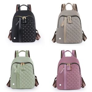 LL-YDPF48 Women Bags Laptop Rugzakken Gym Running Outdoor Sport Shoulder Pack Travel Casual Studenten Schooltas Waterdichte klinknagel