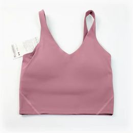 LL sujetador de yoga align tank sujetador deportivo para mujer clásico popular fitness mantequilla olla suave correr gimnasio corte chaleco de yoga con almohadilla para el pecho desmontable al por mayor