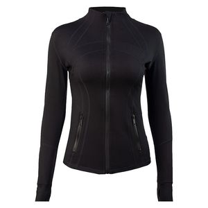 Ll yoga -outfit kleding definieer dames blazer vaste kleur vest kuip zonder kuip jas dames strakke casual fitness