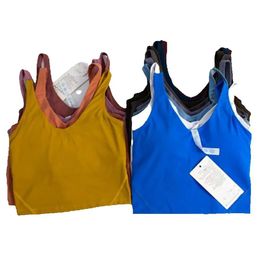 LL Yoga Outfit Type Back Align Tank Tops Lemons Gym Clothes Women Casual Running Nude Tight Sports Bra Fiess Beautiful Vest Shirt Sport Underwear