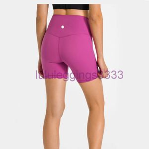 LL Yoga Shorts Seamless Align Womens Sports Taille Haute Pantalon 3 Points Running Fitness Gym Sous-vêtements Jambières d'exercices Poche intérieure