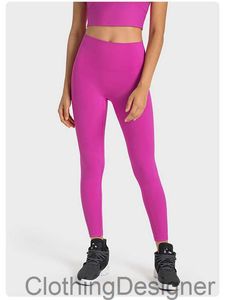 Ll yoga -pak pluche pluche leggings snel en gratis hoge taille naadloze meerdere kleuren perzik voor hardloop cyclinepants ll861