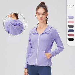 LL Yoga Wear Vestes Sweatshirts Femmes Designers Sports Veste à capuche Manteaux Double face Ponçage Fitness Chothing Sweats à capuche Vêtements à manches longues