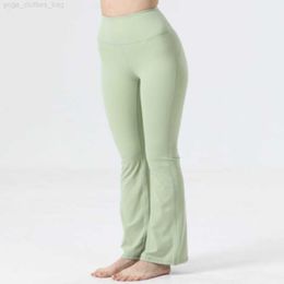 LL yoga Pantalons de Yoga pour Femmes Bas de Cloche Leggings Taille Haute Super Extensibles Gym entraînement Pantalon évasé à Jambes Larges pour Femmes Flare Gym Wear