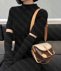 LL10A Nuevo bolso de hombro de cachemira, bolso de diseñador de calidad de espejo, bolso cruzado de cuero de lujo, bolso Dian para mujer, embalaje exquisito, envío gratis