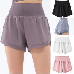 LL113 Dames Yoga Wear High Taille Activewear Rokken gevoerde cheerleading shorts Athletic Fiess shorts Girls Gestrekkende rekkastbestendige rokken rokken