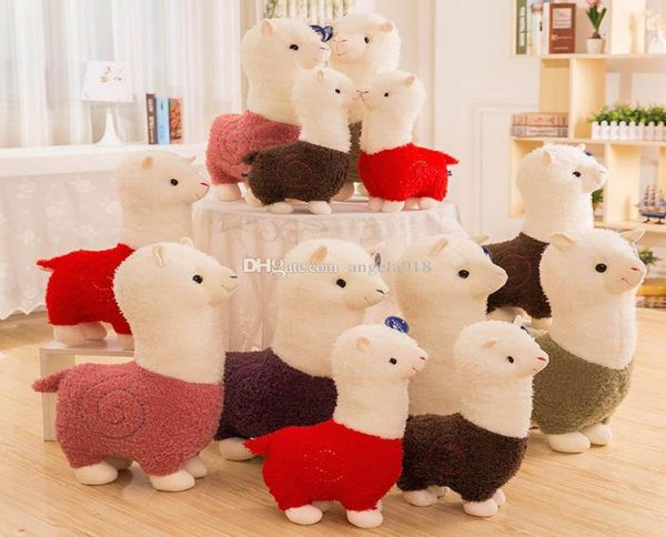 Llama Arpakasso Animal en peluche 28 cm 11 pouces Alpaga Doux Jouets en peluche Kawaii Mignon pour les enfants Cadeau de Noël 6 couleurs C51297012853