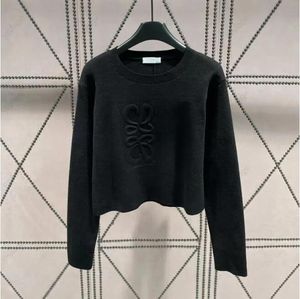 LLC8 Nieuwe dames trui herfst trendy lange mouwen met lange mouwen bovenaan high-end slanke pullover jas designer trui