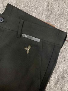 LLL pantalons pour hommes concepteur de luxe pantalons décontractés d'affaires avec couleur unie 1:1 tissu personnalisé noir gris vêtements en gros