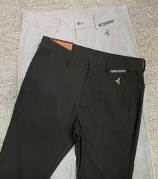 LLL herenbroek Designer luxe high-end versie van zakelijke casual broek met effen kleur 1:1 aangepaste stof zwart grijs