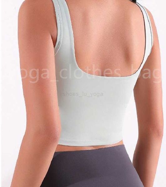 LLl-SP252 yoga outfit Nouveau soutien-gorge de yoga gilet de sport une pièce femme en forme de U beau dos détachable rassembler des vêtements de fitness en cours d'exécution avec marque