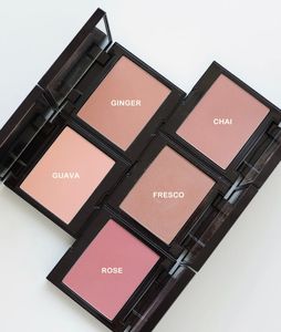 LM gingembre surligneurs quatre couleurs plaque de réparation de Blush haute brillance Pissenlit Rouge Net Rouge perle poudre éclaircissante Palette intégrée