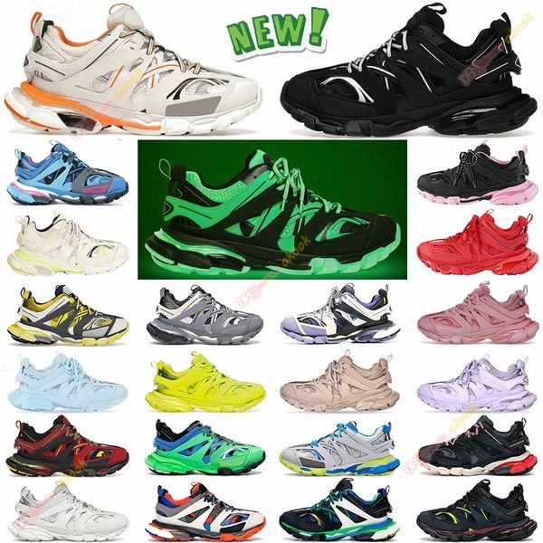 LM Paris Track 3 Tess S Casual Chaussures Designer 3.0 Chaussures de sport Hommes Femmes Sneakers Papa Trois générations Led Lampe de course électroluminescente Charge 3m N 63mb #