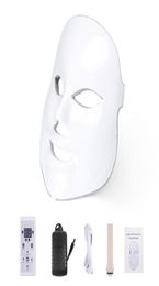 LM003 MOQ 1 blanc ou or 7 couleurs PDT PON LED masque facial peau rajeunissement