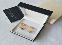 LM31 Liens de manchette de chemise française avec Box Luxury Designer Cufflinks High Quality Top Gift5809920