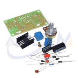 LM317 Kit de fuente de alimentación ajustable Continuo DC Fuente de alimentación de CC Diy Partes de capacitación PCB Kits electrónicos