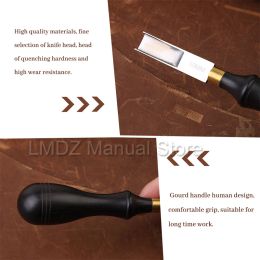 LMDZ large spatule 4/6/8/10 mm en cuir artisanat bord du bord de bise de bise de bise
