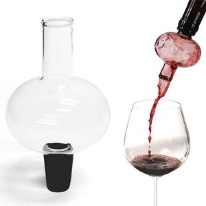 Aérateur de vin lmetjma en verre à couler en verre aérant et bec decanter pour la rose blanc rouge JT78 240420