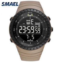 LMJLI-SMAEL marque 2017 nouvelle montre électronique analogique Quartz montre-bracelet Horloge 50 mètres étanche alarme hommes montres kol saati 1237