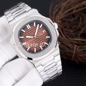 Montre mécanique automatique pour hommes de haute qualité 40MM rose argent marron avec boîte d'origine en acier inoxydable 904L étanche lumineuse nouvelle montre saphir de luxe