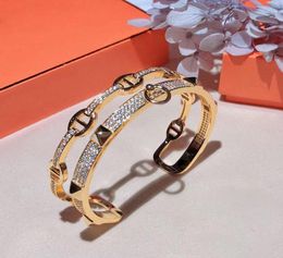LMYFASHING BIELRY S925 Silver plaqué bracelet Hletter Zircon Incruple électroplate 18K Luxury et réchauffe Ball Fashion Lady4548019