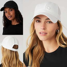 Lo Yoga Broidered Polide Sports polyvalents Jogging Jogging Sunshade Hat Fiess Women's Gym Baseball Cap