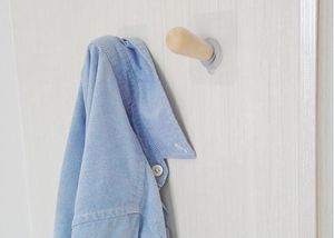 Support de charge 5KG sans couture crochet adhésif étanche Transparent fort bâton crochet chambre armoire salle de bain mur cintre