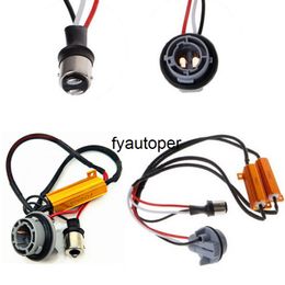 Resistencia de carga LED 1157, 1156, bau15s, 50W, adaptador de bus can, anti flash, error de señal de giro, eliminador, decodificador de lámpara de coche