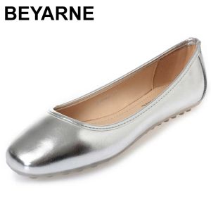 Loafers Beyarnefemale's Vintage Squaretoe Slipon Spike Heel Flats Rome Style Plus Size Antiskip Boatshoes Gray Gold Silverfashion E502