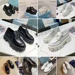 Mocassins Chaussures de créateur Vintage de haute qualité en cuir de vache souple, plate-forme à la mode, Style d'oreille suspendue, chaussures Matsutake à enfiler pour femmes, semelle épaisse épaisse, tailles 36 à 46