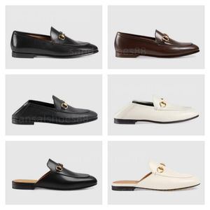 Loafers Designers Women Dress Shoes Jordaan Princetown Metal Chain Mule Slipper Leather Loafer Mules Slippers Fashion Comfort Slip op Flats Casual Shoe