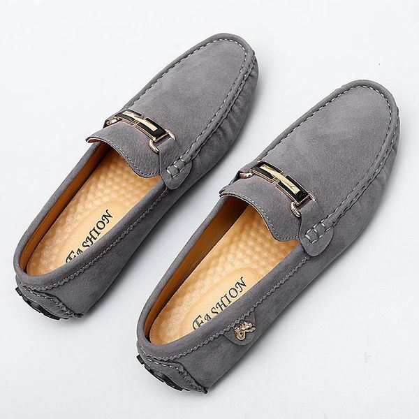 Mocassins hommes chaussures en cuir faites à la main rouge chaussures de conduite décontractées chaussures de bateau à enfiler grande taille 47 48 Lron boucle haricots chaussures paresseuses 240119