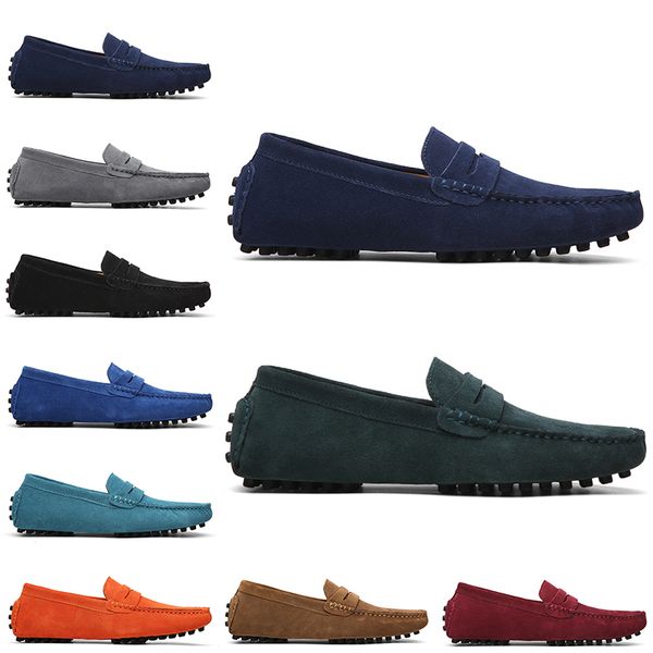 Hbp no mocasines nuevos diseñadores zapatos casuales hombres des chaussures zapatillas de vestir vintage triple rojo verde negro para hombres azules caminando 38-47 más barato gai