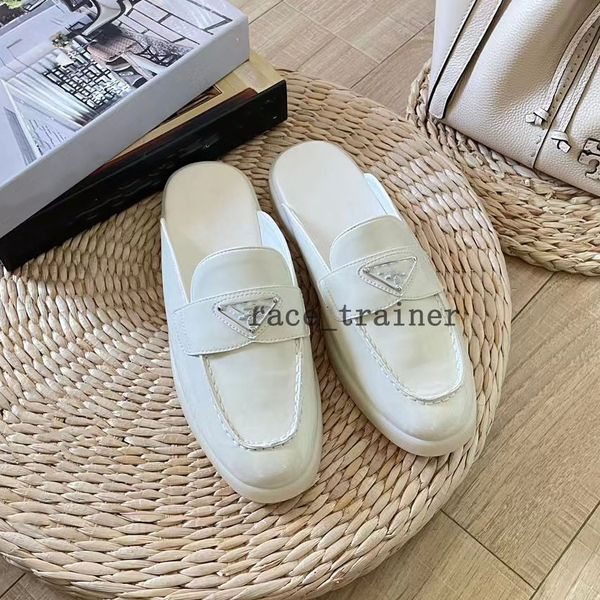 Mocassins pantoufles Designer femmes chaussures monolithe brossé daim cuir mocassins hommes femmes plate-forme baskets chocolat brillant-cuir écru sabots baskets décontractées 04