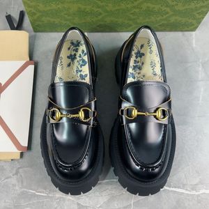 loafers dames lug zool loafer jurk schoenen designer vrouw flats platform hakken chunky loafers met bijenborduurwerk zwart lederen muilezels causaal