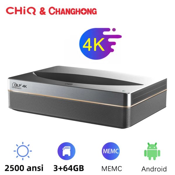 Versión de lobal Chiq B7U Proyector Changhong B7U 4K Proyector Chiq Home Theatres Proyector láser Beamer 4K Beamer