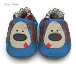 Lobekonzoo Hot Sell Baby Boy Shoes Gegarandeerd 100% Zachte Soled Lederen Baby First Walkers for Boys Infant Boy Shoes 201130